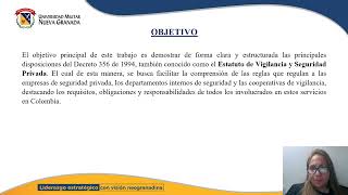 ACTIVIDAD 3 SEGURIDAD PRIVADA O SEGURIDAD CORPORATIVA EN COLOMBIA [upl. by Dina]