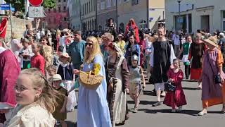 Festumzug Schlossfest Merseburg 2023 [upl. by Milurd]