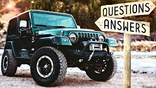 8 THINGS EVERY JEEP TJ OWNER SHOULD KNOW Most Common Questions [upl. by Egief704]