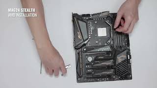 MasterAir MA624 Stealth  INTEL amp AMD Installation Video [upl. by Erfert858]