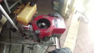 Briggs and Stratton Model 28 Racing Mower Blows UpExplodes [upl. by Esorbma]