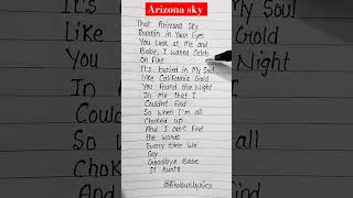 Arizona sky always remember us this way ladygaga viralsong englishsongs [upl. by Gearalt471]