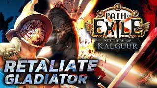 COMPLETELY NEW CounterAttack build  Eviscerate amp Retaliate Gladiator Leaguestarter PoE 325 [upl. by Lladnik]