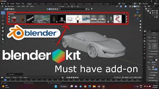 Blender Kit  How to install blender kit addon [upl. by Reni]