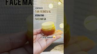 Homemade Tan Removal Hydrating face mask in just one minute trending viral ytshorts homemade [upl. by Aihpos]