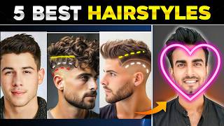 quotHeart Face Shape  Top 5 Hairstyle Ideas Day4  Best Hairstyle For Heart Face Shape Menquot [upl. by Lutim]