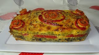 PASTEL DE VERDURAS AL HORNO RIQUÍSIMO Y NUTRITIVO  RECETA FÁCIL [upl. by Libna]