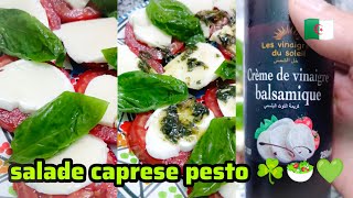 Comment préparer une salade caprese pesto 😍☘️🧀🤤🥗 [upl. by Elyssa590]