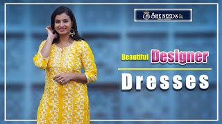 Designer Dresses  She Needs Saree World [upl. by Otrebide135]