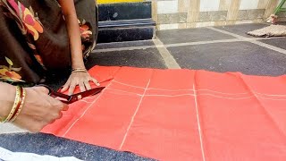 chudidar dress cutting tips in telugu [upl. by Pillihpnhoj]