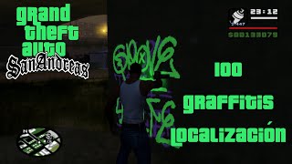 Grand Theft Auto San Andreas  Encuentra los 100 Graffitis Localización [upl. by Harley]