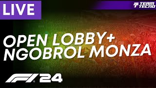 LIVE OPEN LOBBYNGOBROL MONZA F1 24 F1 Gamer Indonesia [upl. by Ynitsed885]