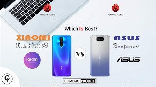 Xiaomi Redmi K30 5G vs Asus Zenfone 6  Full Comparison  Performance Camera Battery amp Price [upl. by Asilak633]