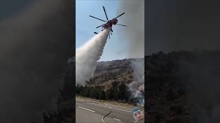 Wild Fire helicopter wildfire viralvideo [upl. by Ennairej]