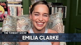 Emilia Clarke Unveils Her New Marvel Series  The Tonight Show Starring Jimmy Fallon [upl. by Marlow103]