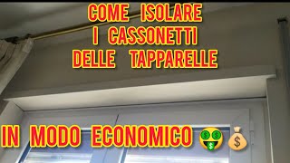 Come isolare i cassonetti delle tapparelle delle finestre in modo economico  fai da te [upl. by Gulick13]