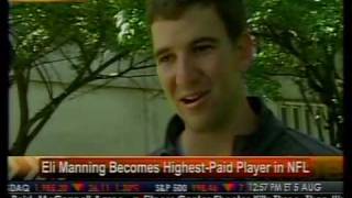 Eli Manning Becomes HighestPaid Player in NFL  Bloomberg [upl. by Kevyn]