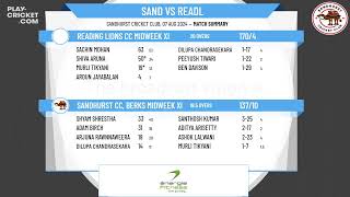 Sandhurst CC Berks Midweek XI v Reading Lions CC Midweek XI [upl. by Aikemit]