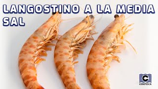 Receta de Langostinos a la Media Sal [upl. by Oirramed]