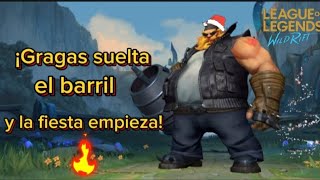 Gragas Wild Rift ¡Tomate esta😉👊✅ [upl. by Atsirhcal]