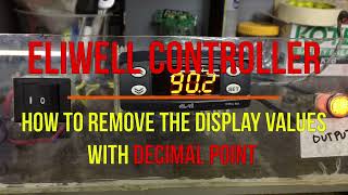 Eliwell Controller How to Remove the Display Value with Decimal Point DIY PROGRAMMING shortvideo [upl. by Parrnell839]