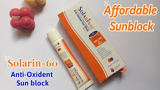 Affordable Sunblock in Pakistan  Solarin60 Anti Oxident Sunblock Honest Review [upl. by Francois]