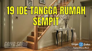 19 Ide Desain Tangga Rumah Sempit Sederhana  Rumah Minimalis [upl. by Amme]