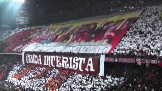 Milan Inter 30 Curva Sud Milano SPLENDIDA COREOGRAFIA CONTRO LEONARDO IN HQ [upl. by Nawor]