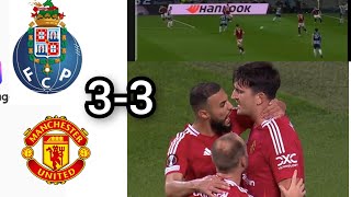 Madness Maguire last minute Goal vs Porto saves Ten Hag Manchester United vs Fc Porto [upl. by Nihahs]