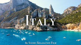 Italy 4K  Scenic Relaxation Film With Inspiring Music [upl. by Aicilic]