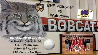 Brookings Bobcats Volleyball vs Watertown Arrows GV 83123 [upl. by Inalawi831]