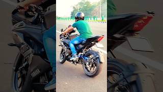 😱 🔥R15 v3 Reall exhaust sound🔊❤️yamaha bike r15v3 shorts motovlog [upl. by Econah]