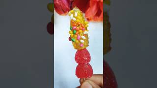 Popon jelly amp raed jelly lollipop 🍭 popsicle shortvideos youtubeshorts [upl. by Ailel]