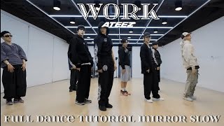 ATEEZWORK FULL DANCE TUTORIAL MIRROR SLOW [upl. by Halsted]