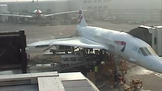 Concorde from Checkin incredibly fast takeoff inflight and arrivalsee sound barrier wave [upl. by Acimahs]