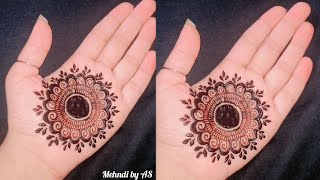 Eid Special tikki mehndi design  Mahadir dijain simple  Mehndi by AS [upl. by Idolem709]