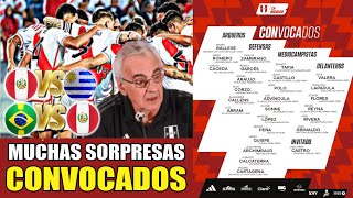 Convocados Selección PERUANA 2024  Octubre Eliminatorias 2026  Perú vs Uruguay  Brasil vs Perú [upl. by Norvall235]