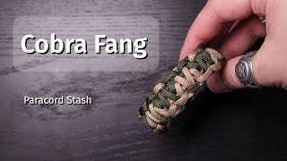 Cobra Fang  Зуб Кобры  Paracord Stash  браслеты из паракорда [upl. by Polinski]