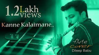 Kanne Kalaimane  Moondram Pirai \ Flute Song By Dileep Babu B [upl. by Rika38]