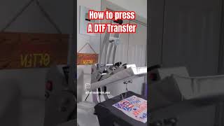 How to Press a DTF Transfer from Atlanta Vinyl youtubeshorts dtftransfer [upl. by Atkins]