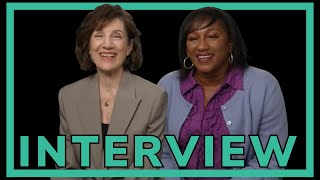 SILO INTERVIEW  HARRIET WALTER amp CLARE PERKINS on season 2 and Rebecca Ferguson [upl. by Ahsinyd]