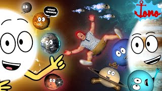 Planets of The Solar System Educational Song For Kids 🪐 Outer Space Brain Break 🚀 JONO KIDS SHOW [upl. by Odnuges]