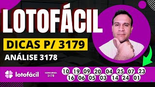 lotofacil Dicas 3179  Análise Resultado 3178 [upl. by Enniotna427]