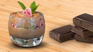 Mousse au chocolat noir et les véritables cuberdons à la framboise [upl. by Naitirb]