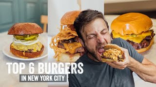 Top 6 MUST EAT Burgers in NYC  Jeremy Jacobowitz [upl. by Elfie]