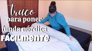 🛏️TRUCO para poner FUNDA NÓRDICA fácilmente Gran descubrimiento [upl. by Yenahs]