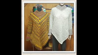 PONCHO BASICO CON MANGAS [upl. by Domenech]