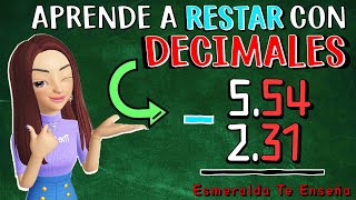 🤓➖Resta de Decimales Explicación Fácil Para Todos y Ejercicios Resueltos🔥✅ [upl. by Ardnasela]