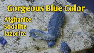 Lazorite stone  Afghanite stone  Sodalite stone  how to identify different blue stones [upl. by Brandais]