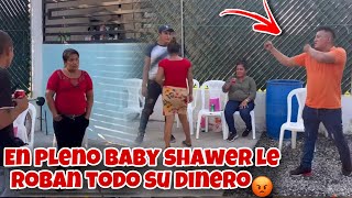 🚨Fuerte escándalo en pleno baby shawer😭roban dinero en plana fiesta😡marvi quería pelear el fue😳 [upl. by Irrem806]